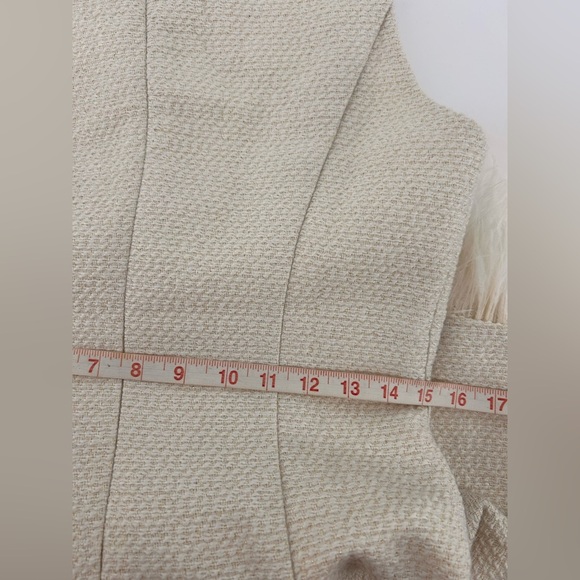 En Saison Women's Arden Sleeveless Feather-Trim Mini Dress Medium M NWT - Picture 10 of 12